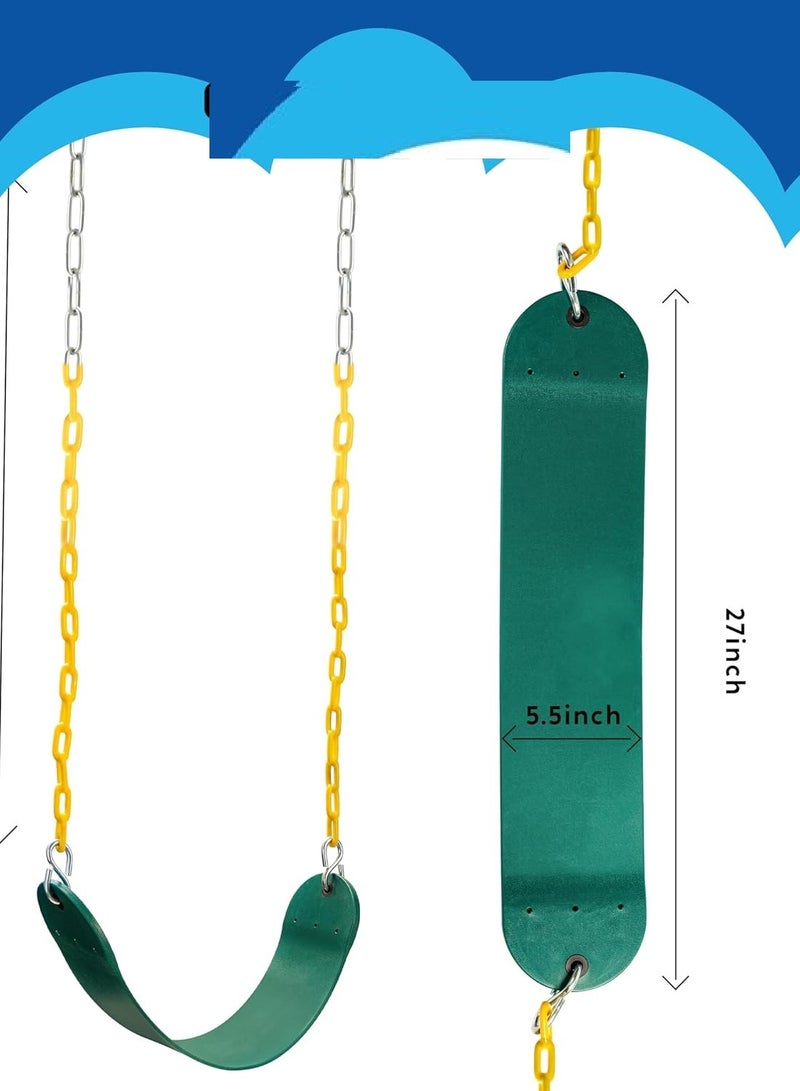 فنز  مجموعة مقاعد أرجوحة متينة غير قابلة للانزلاق وسهلة التركيب ومعدات ملعب - Image 3