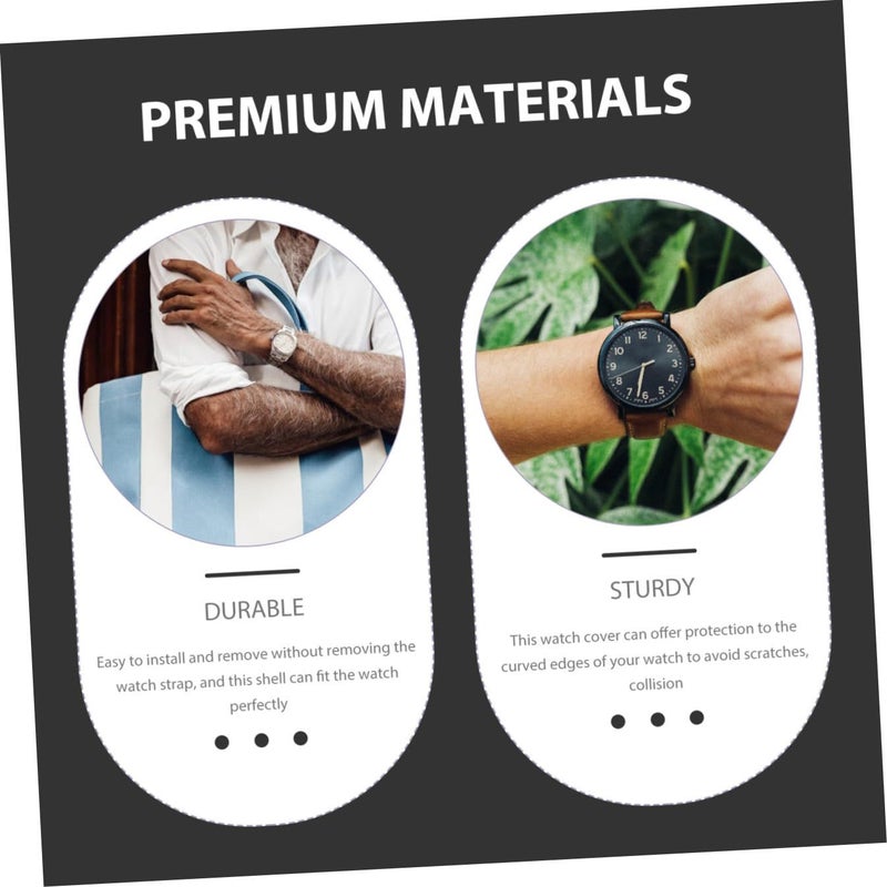 2pcs Anti Scratch Tempered Glass Watch Cover For Smartwatch Impact Resistant Easy Install - Image 5