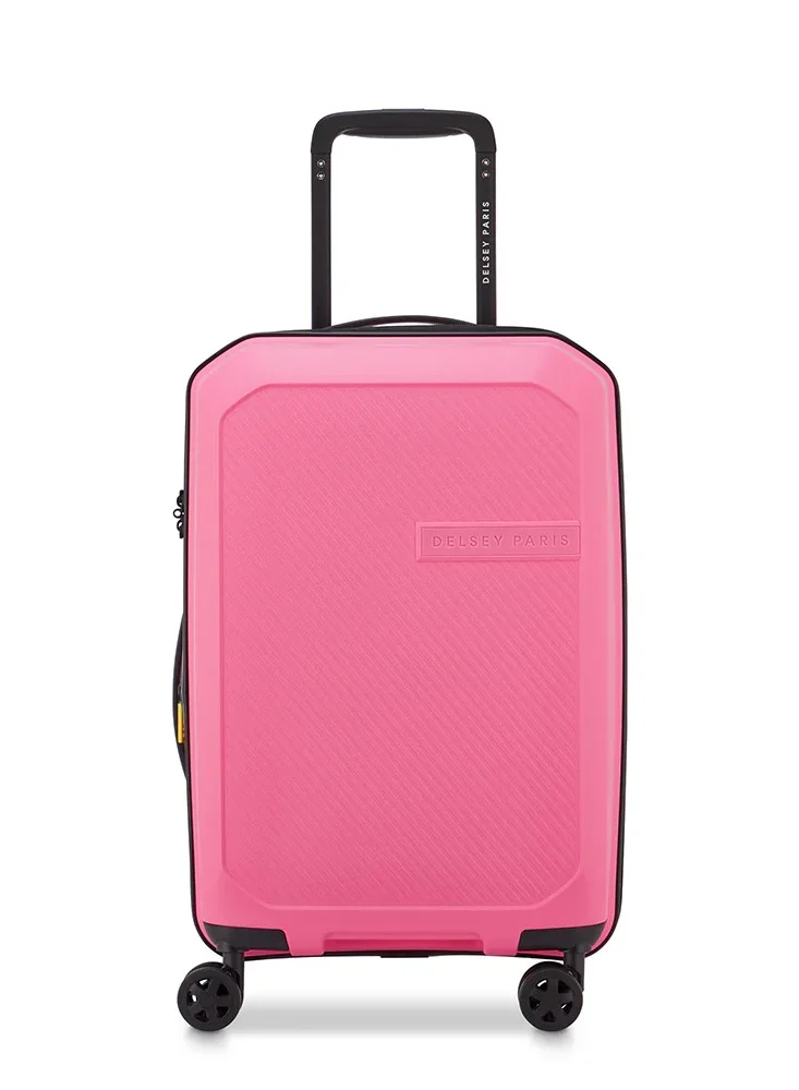 ديلسي _باريس حقيبة سفر صغيرة بعجلات مزدوجة قابلة للتوسيع  سم - وردي فاتح