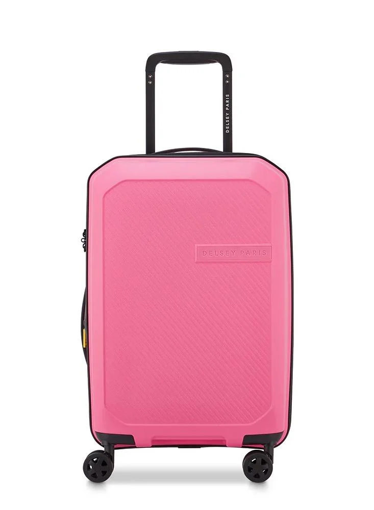 ديلسي _باريس حقيبة سفر صغيرة بعجلات مزدوجة قابلة للتوسيع  سم - وردي فاتح