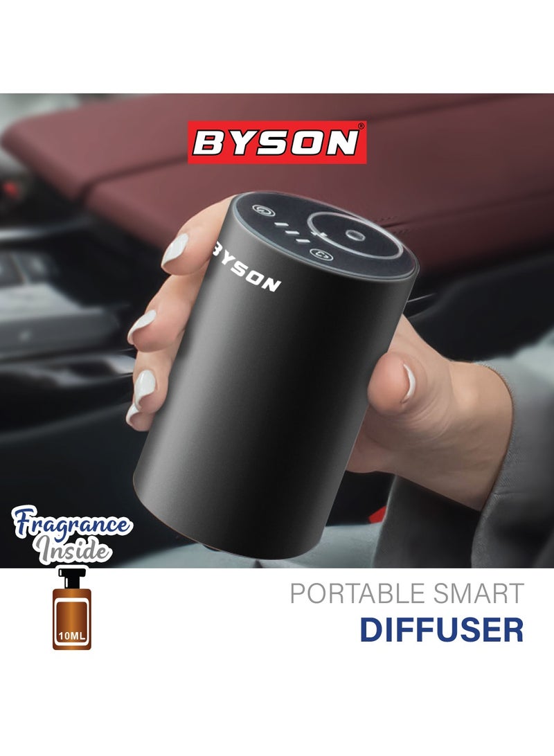 BYSON Ultrasonic Diffuser with Rose Flower Oil and LED Light - Quiet Aroma Mist Maker Humidifier for Calm Atmosphere in Home Spa Bedroom Romantic Scent Meditation Yoga Use (Rose Flower) - Image 3