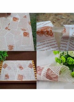 Excefore Food Wrapping Paper, Wax Paper, Cake Wrappers, Gift Wrapping Basket Liner Grease Proof Paper Crafting Cheese Bread Paper for Family, Bar, Birthday, Party, Wedding, Table Decoration 100 Sheets  - Image 4