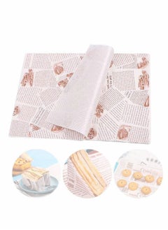 Excefore Food Wrapping Paper, Wax Paper, Cake Wrappers, Gift Wrapping Basket Liner Grease Proof Paper Crafting Cheese Bread Paper for Family, Bar, Birthday, Party, Wedding, Table Decoration 100 Sheets  - Image 1