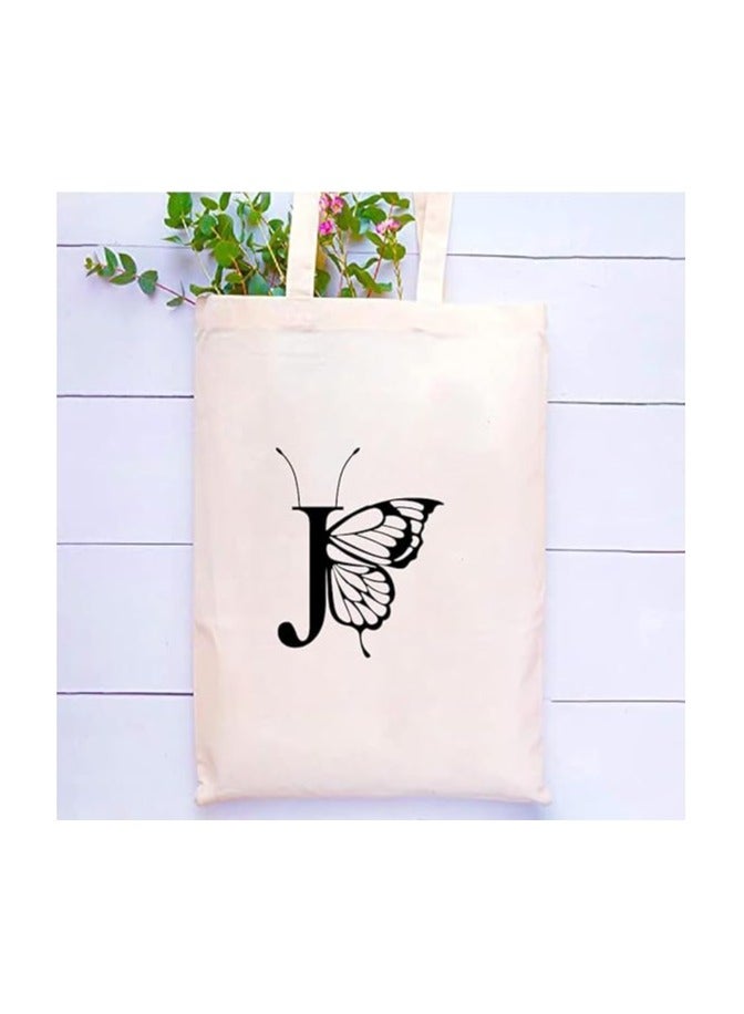 برينت شوب فور مي حقيبة حمل قطنية بحروف كبيرة - مثالية للسفر المستدام - مثالية للبقالة القابلة لإعادة الاستخدام وحقائب السفر - حقائب حمل للنساء - Image 2