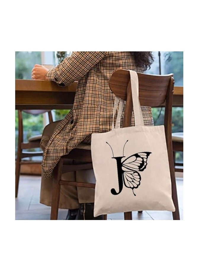 برينت شوب فور مي حقيبة حمل قطنية بحروف كبيرة - مثالية للسفر المستدام - مثالية للبقالة القابلة لإعادة الاستخدام وحقائب السفر - حقائب حمل للنساء - Image 3