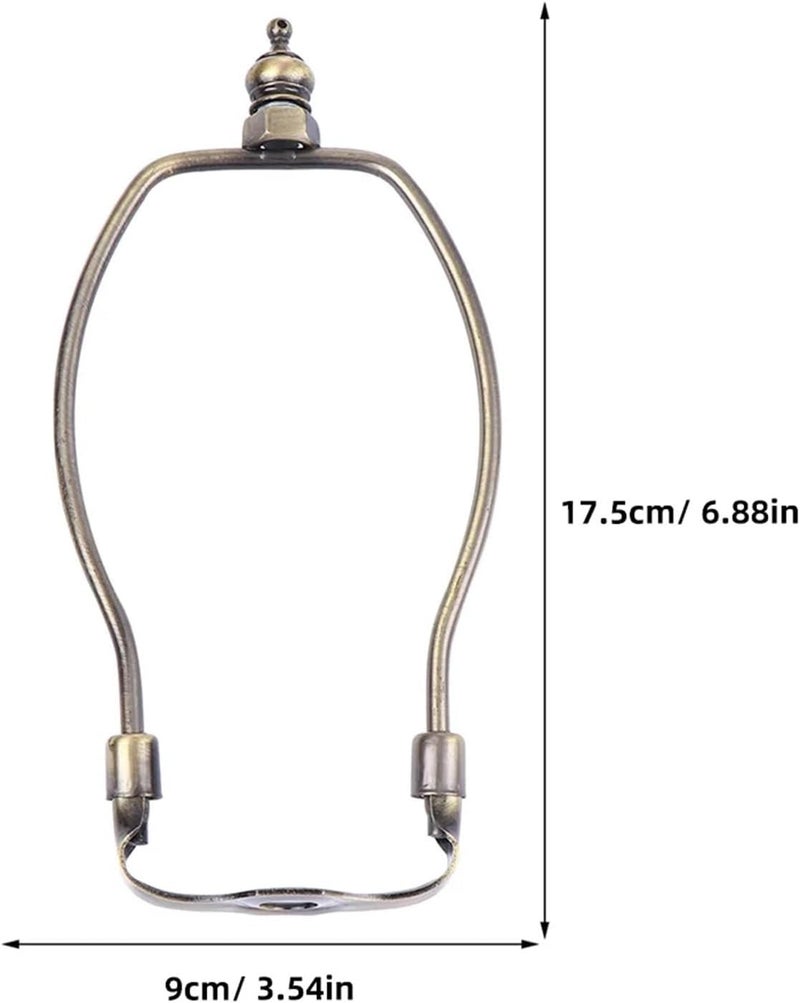 4pcs Harp Bracket Lamp Shade Holder Durable Metal Support for Table Floor Lamps, Replacement Parts, Repair Kit, Lighting(Golden) - Image 2