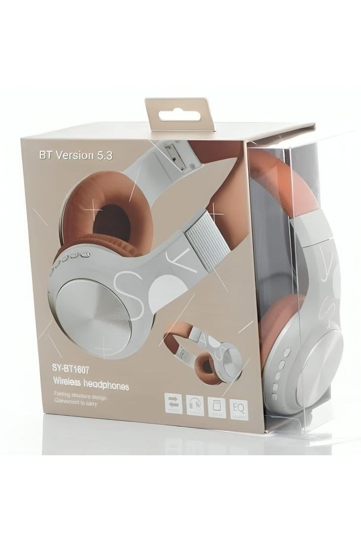 اس واي سماعات رأس لاسلكية قابلة للطي SY-BT1607 بتقنية البلوتوث 5.3 بتصميم هيكل قابل للطي وحمل مريح - Image 4