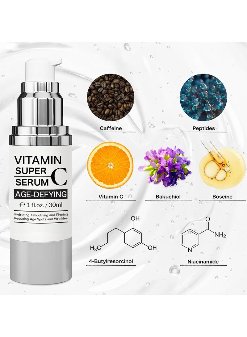 ATRJSZ Super Vitamin C Serum for Women over 70, Wrinkle Cream for Face, Anti Aging Cream, Hydrates, Softens, Lifts and Firms Super Vitamin C Serum 1PCS - Image 3