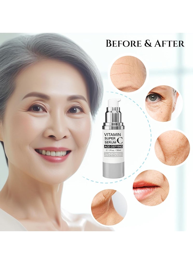 ATRJSZ Super Vitamin C Serum for Women over 70, Wrinkle Cream for Face, Anti Aging Cream, Hydrates, Softens, Lifts and Firms Super Vitamin C Serum 1PCS - Image 5