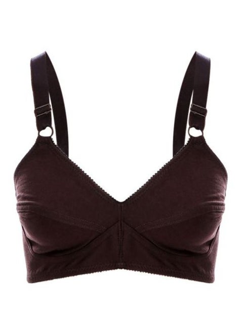 Solid Cotton Lasso Bra - Model S 365 For Women, Brown