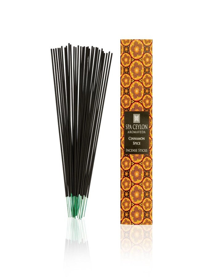 سبا سيلون أعواد بخور سبا سيلون بنكهة القرفة | 100% عضوي نقي ملفوف يدويًا | معطر جو طبيعي | يدوم طويلًا | مثالي للعلاج العطري | التأمل | التطهير والاستخدام في الكنائس | عبوة من 30 - Image 1