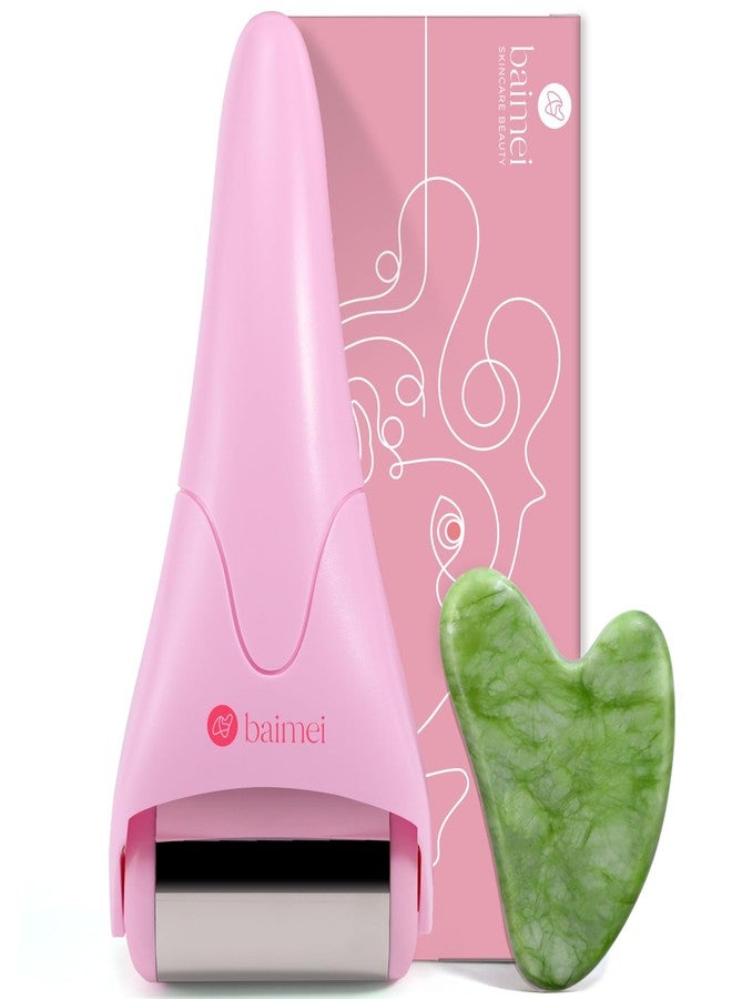 BAIMEI IcyMe Stainless Steel Ice Roller for Face & Gua Sha Facial Tools, Soothes Puffiness, Self - Care Gift for Women - Image 1