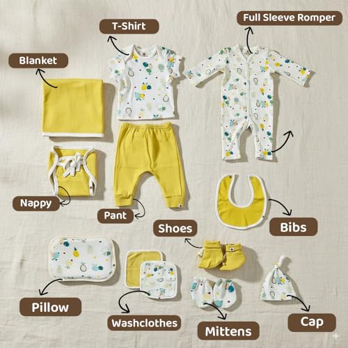 StarAndDaisy New Born Baby Clothes 0-6 Months Gift Set of 12 / Soft Pure Cotton Baby Gifts Newborn/Perfect Newborn Baby Gift Set for Boys & Girls - Image 5