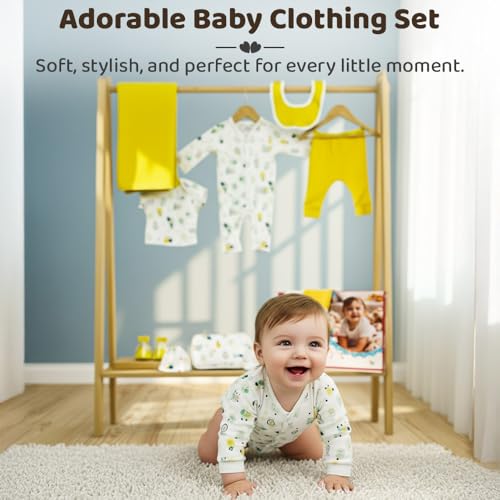 StarAndDaisy New Born Baby Clothes 0-6 Months Gift Set of 12 / Soft Pure Cotton Baby Gifts Newborn/Perfect Newborn Baby Gift Set for Boys & Girls - Image 3
