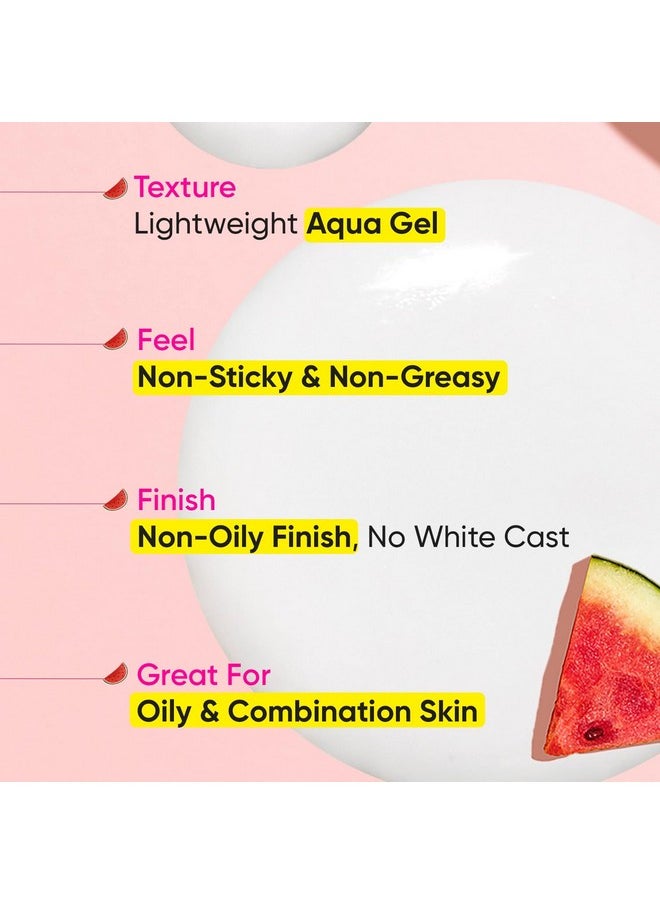 Dot & Key Dot & Key Watermelon Hyaluronic Cooling Sunscreen SPF 50 PA+++| for Oily, Normal & Combination Skin | UV + Blue Light Protection | Lightweight | No White Cast | Boosts Vitamin D Absorption | 80g…  - Image 1