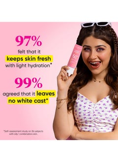 Dot & Key Dot & Key Watermelon Hyaluronic Cooling Sunscreen SPF 50 PA+++| for Oily, Normal & Combination Skin | UV + Blue Light Protection | Lightweight | No White Cast | Boosts Vitamin D Absorption | 80g…  - Image 3