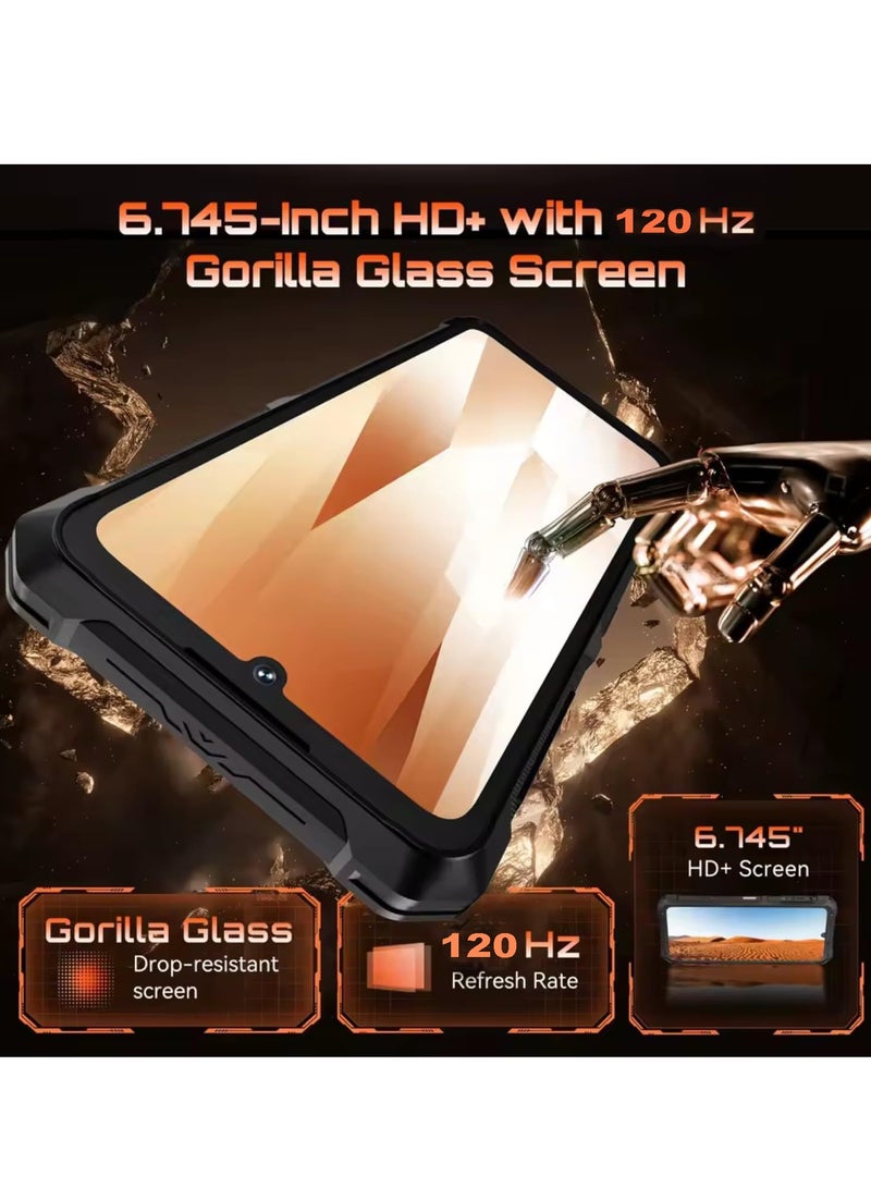 Cubot KingKong ES3 Rugged Smartphone 6GB RAM 256GB ROM 6.74-Inch HD+ Display Android 15 Dual SIM Mobile Phone with 48MP Rear Camera, 16MP Front Camera, Waterproof, NFC, 10200mAh Battery  - Black - Image 5