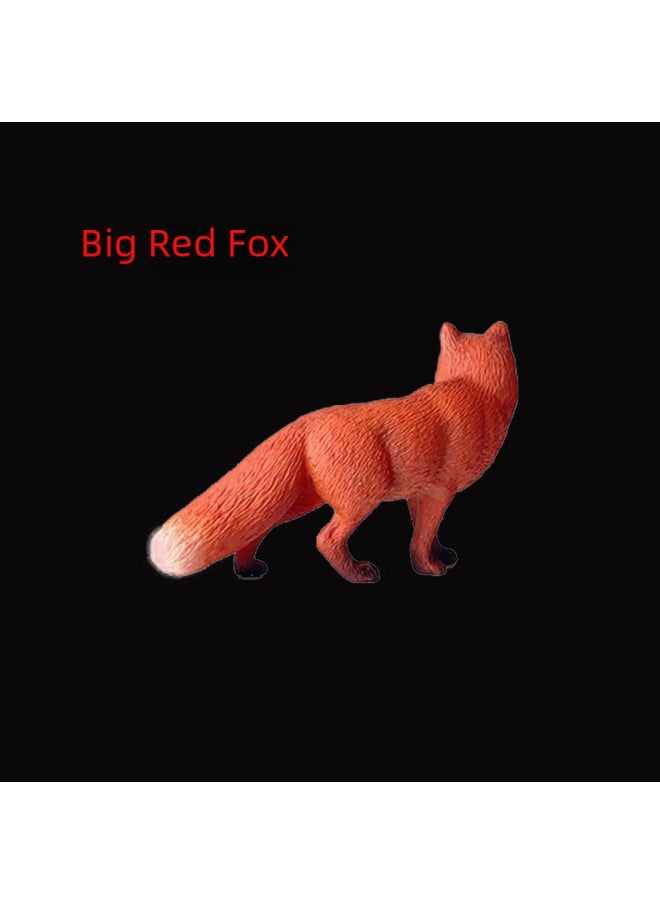 Realistic Fox Animal Models White Fox Red Arctic Ear Flaps Children's Toy Ornaments-Color:Arctic Fox 1485  - Image 5