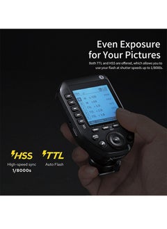 Godox Godox XProII-S Wireless Flash Trigger for Sony Camera, Xpro-S Upgrade Version, 1/8000s HSS TTL Convert-Manual TCM Function Flash Transmitter Compatible with Sony A7IV A7C A7M4 A7R A7RIII  - Image 5