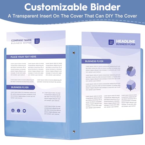 CIXILDTS 1-Inch Round Ring Binders, Standard 3 Ring Binder Fit Letter Size Paper, Presentation View Binders, 6 Packs, Assorted - Image 5