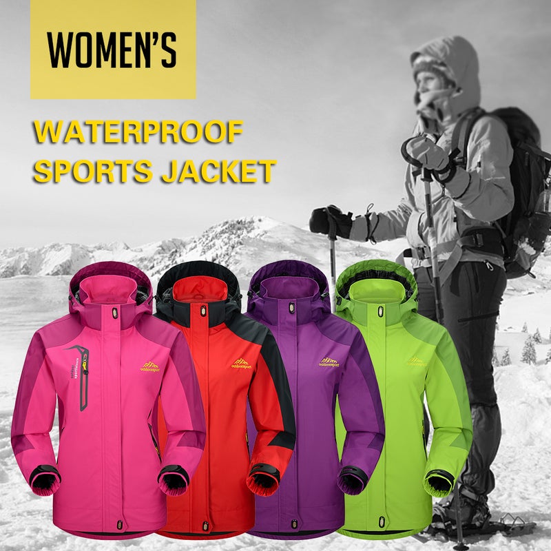 Waterproof Raincoat Women: Purple M, Waterproof & Dirt-proof, Windproof, Breathable Hooded Jacket - Tear-resistant, Multi-pocket Outerwear for Outdoor Sports Camping Cycling Climbing - Image 1