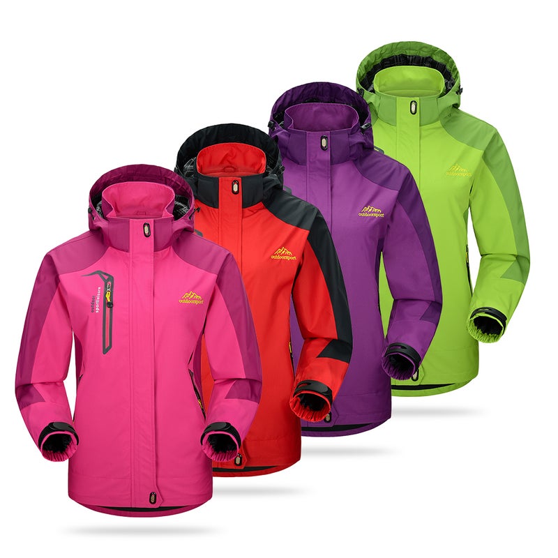 Waterproof Raincoat Women: Purple M, Waterproof & Dirt-proof, Windproof, Breathable Hooded Jacket - Tear-resistant, Multi-pocket Outerwear for Outdoor Sports Camping Cycling Climbing - Image 4