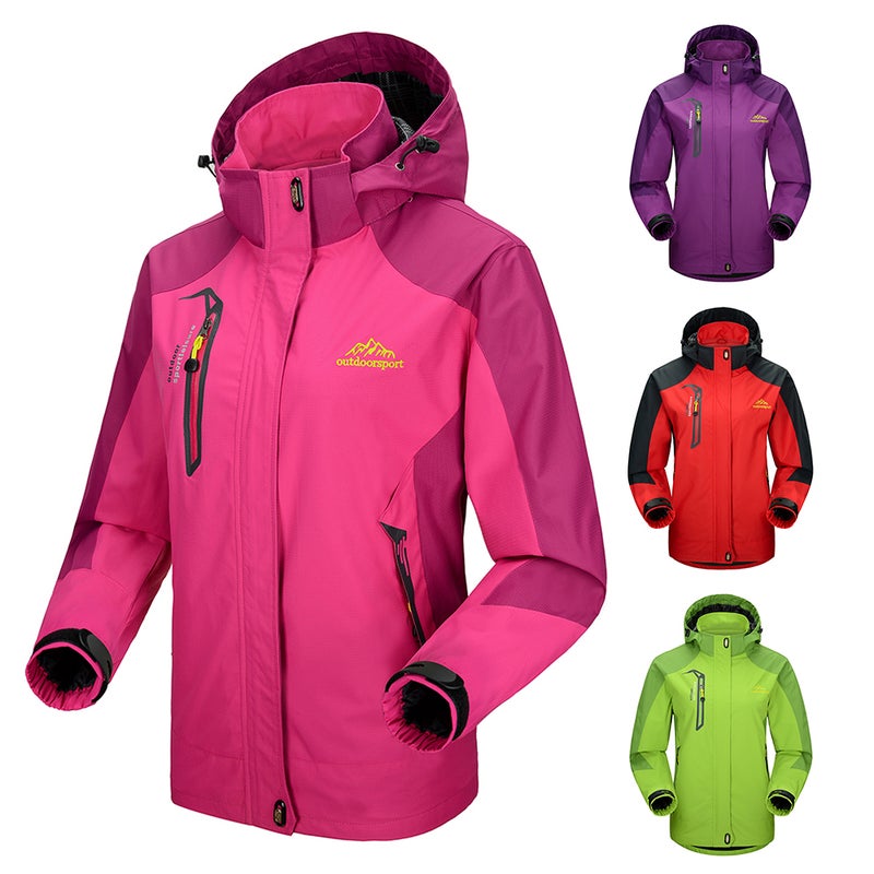 Waterproof Raincoat Women: Purple M, Waterproof & Dirt-proof, Windproof, Breathable Hooded Jacket - Tear-resistant, Multi-pocket Outerwear for Outdoor Sports Camping Cycling Climbing - Image 5