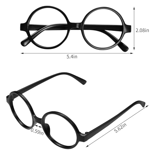 Yolyoo 3pcs Chipmunk Ears Headband Chipmunk Headband Accessory and 1 Black Round Glasses Frame for Cosplay Animal Halloween Party (Brown) - Image 3