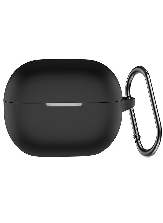 USTIYA Case for Beats Solo Buds Wireless Headphones Protection Cover Full-Body Soft Silicone with Keychain Headphone Accessories Funda Carcasa (Black) - Image 1