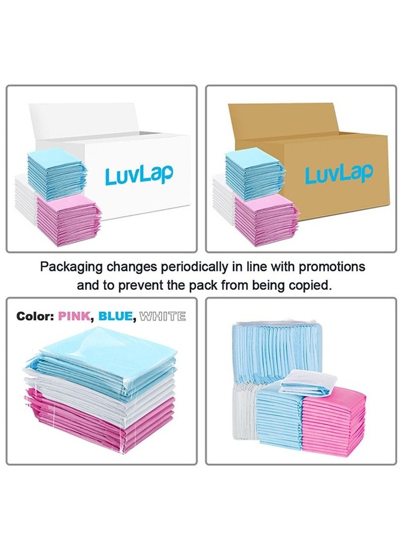 Luvlap Disposable Changing Mats, 50 Counts, Soft Waterproof Mat, Portable Leak Proof Changing Mat, New Mom Leak-Proof Under pad, Mattress Table Protector Pad - Image 4