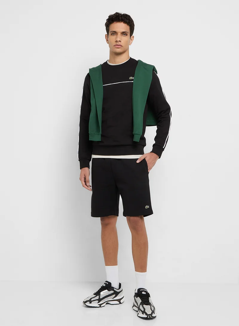 LACOSTE Trim Crew Neck Sweatshirt