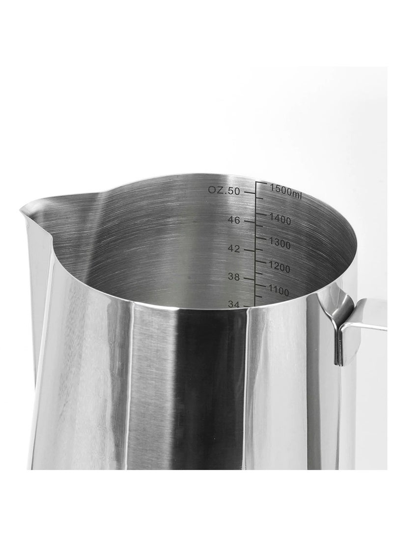 Precise Professional Stainless Steel Milk Pitcher, 50oz (1500ml) - Image 3
