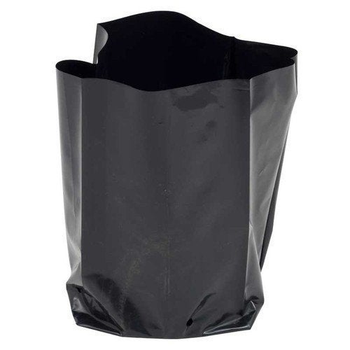 Go Garden Plastic UV Protected Poly Grow Nursery Plant Bags | Plant Bags for Home Garden |(Black, 8 x 12 inch) -50 Qty - Image 1