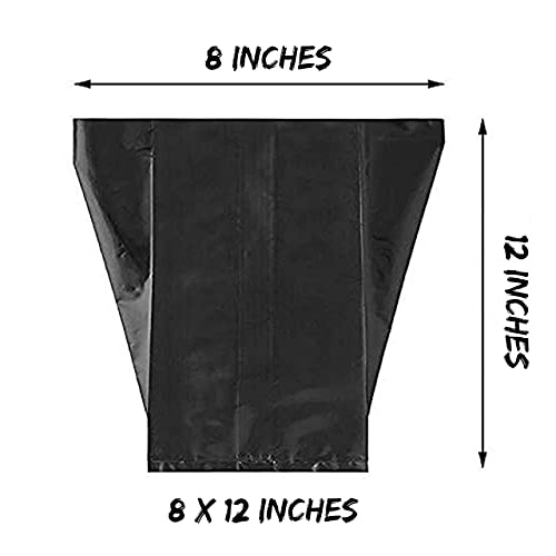 Go Garden Plastic UV Protected Poly Grow Nursery Plant Bags | Plant Bags for Home Garden |(Black, 8 x 12 inch) -50 Qty - Image 2