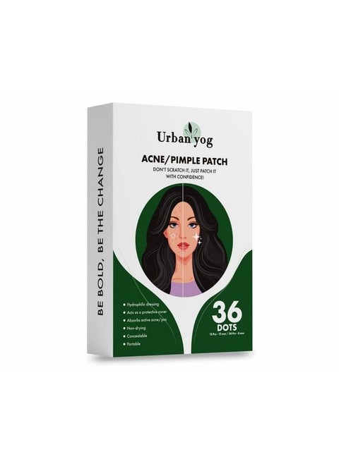 Acne Pimple Patch Invisible Facial Stickers Cover With 100% Hydrocolloid Pimple Patches For Face (Circular 36 Dots)