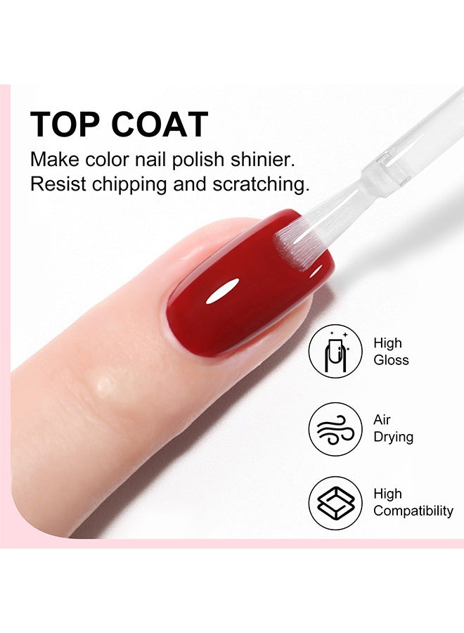 Major Dijit Quick Dry Nail Polish Set, Base Coat, Top Coat, And Cuticle Oil, 15ml/0.51oz, High-Gloss, Long-Lasting, Air-Dry, Non-Gel, Great For Home Manicures - Image 3