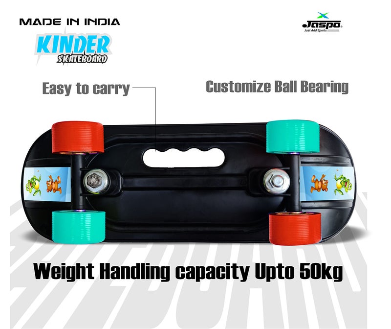 jaspo Street Runner Junior 18 Inches Fiber Skateboard For Kids Upto 7 Years Age Group Recommended Boys And Girls (Suitable Beginners Learners, Lion King multicolor) - Image 3
