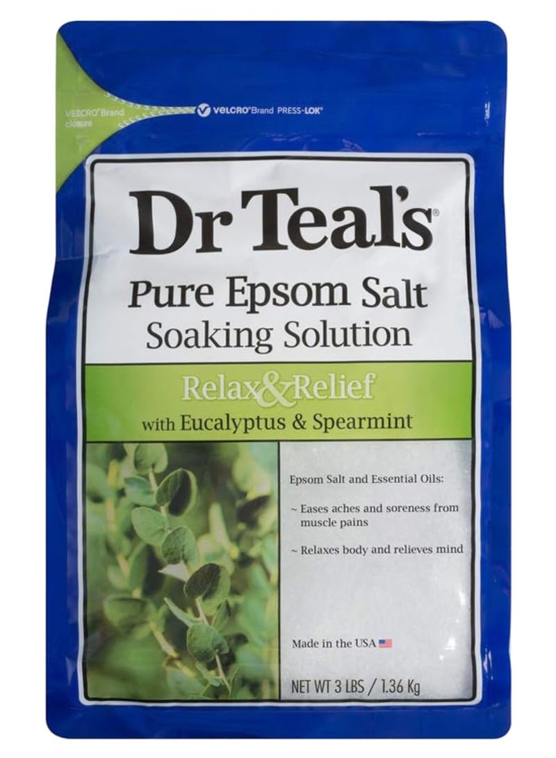 دكتور تيلز إبسوم ملح الاستحمام بالأوكالبتوس والنعناع 1.36 كجم