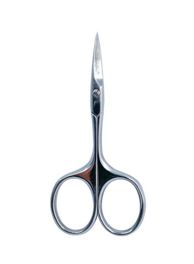 CONCORD Small Precision Scissors, 3.8inch Stainless Steel Multi-Purpose Vintage Beauty Grooming Kit for Facial Hair, Eyebrow, Eyelash, Beard, Moustache - Image 2