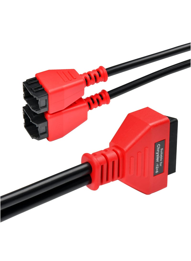KASTWAVE - Original OBD2 Adapter for Chrysler 12+8 Programming Cable Connector, Bypass Gateway Protocol Cable - Image 1