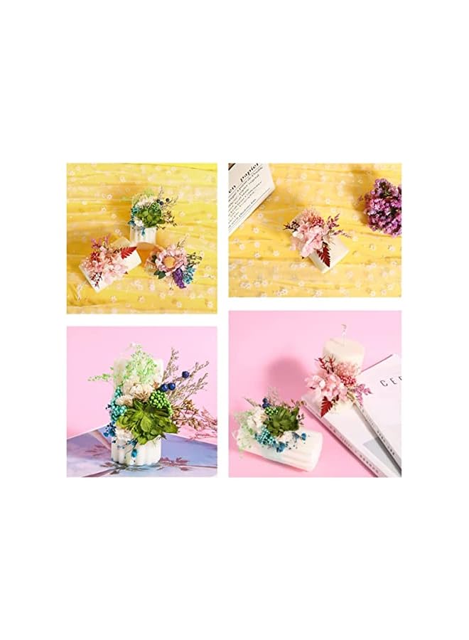 The Bros 2 Colors Natural Pressed Flowers Multiple Colorful Real Dried Flowers Decorative for Art Crafts DIY, Dry Flat Flowers Leaves for Resin Molds, Soap Candle Scrapbooking（Blue+Orange） - Image 2