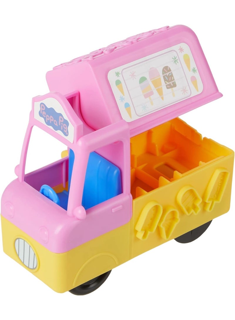 Play-Doh Peppa's Ice Cream Playset With Ice Cream Truck Peppa And George Figures And 5 Non-Toxic Modeling Compound Cans  Toy For Kids 3 Years And Up - Image 4