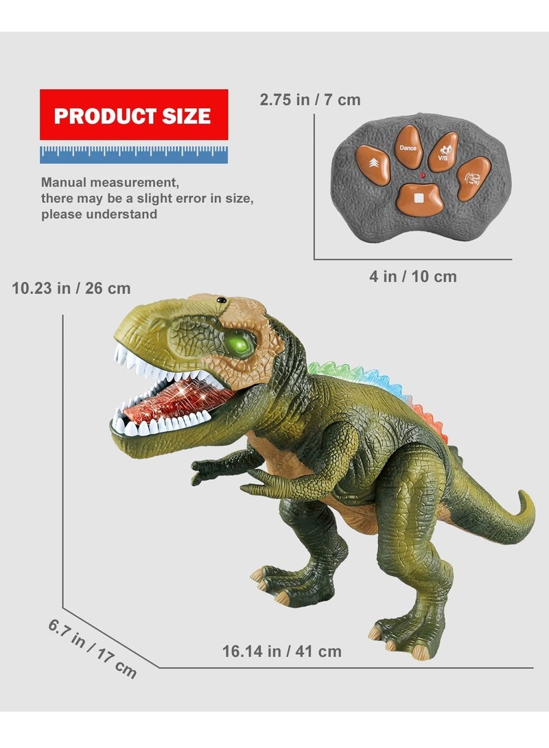 DURKU Remote Control Dinosaur Toys with Lights and Sound, Walking and Roaring Realistic T-Rex Dinosaur Toys, Interactive Dinosaur Toy for Toddlers, Boys & Girls - Image 4