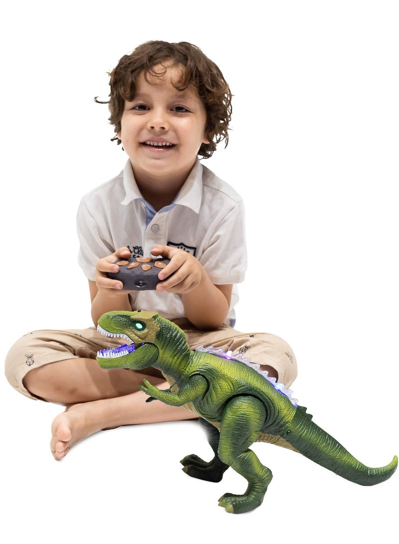 DURKU Remote Control Dinosaur Toys with Lights and Sound, Walking and Roaring Realistic T-Rex Dinosaur Toys, Interactive Dinosaur Toy for Toddlers, Boys & Girls - Image 5