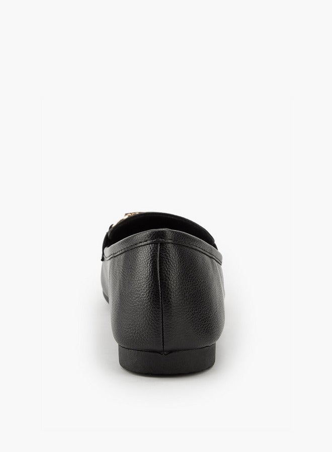 Flora Bella By Shoexpress Metallic Accent Slip-On Loafers - Image 4