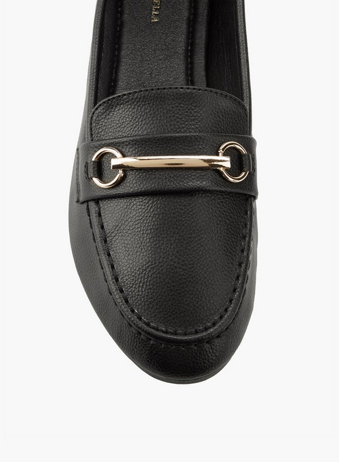 Flora Bella By Shoexpress Metallic Accent Slip-On Loafers - Image 5