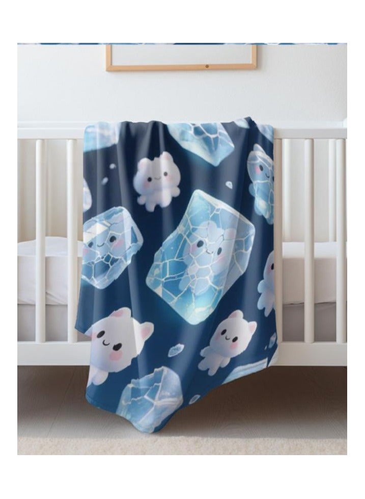 عام بطانية رقيقة من الفانيلا الكرتونية للأطفال أو الطلاب (دافئة ومريحة ومناسبة للنوم والألعاب) 100 سم * 150 سم - 706 - Image 4