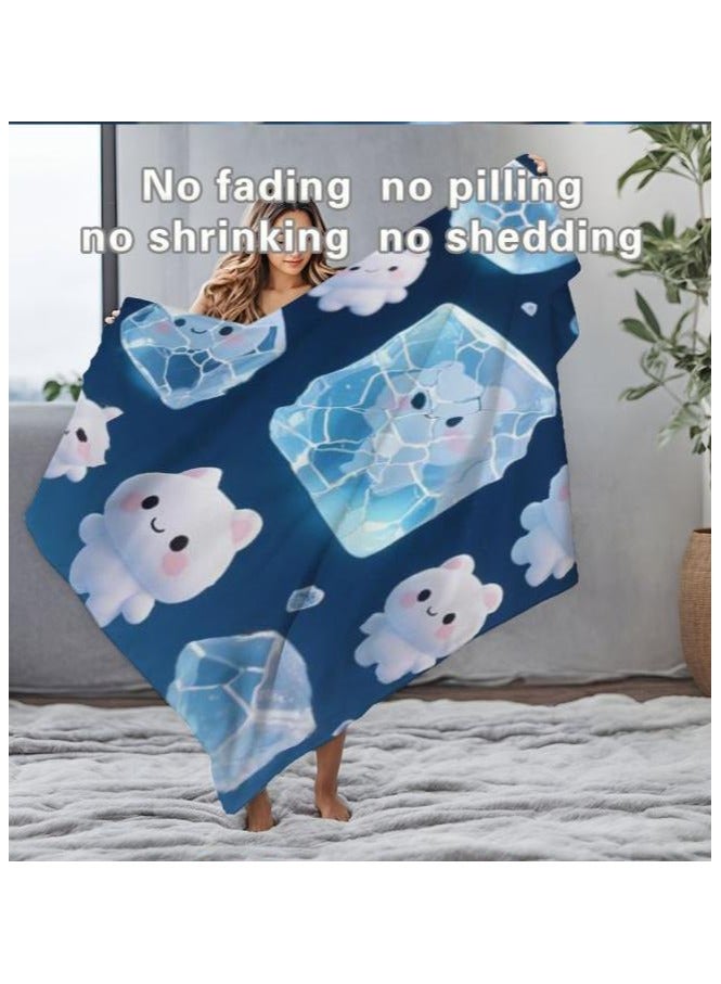 عام بطانية رقيقة من الفانيلا الكرتونية للأطفال أو الطلاب (دافئة ومريحة ومناسبة للنوم والألعاب) 100 سم * 150 سم - 706 - Image 5