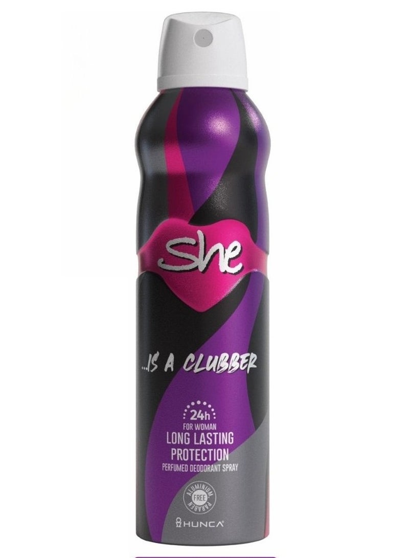 SHE IS A CLUBBER DEO SPRAY - 150ML