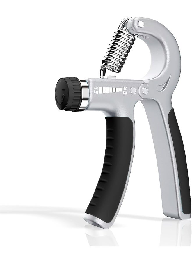 Vector X JF-1112 Adjustable Hand Grip Strengthener for Muscle Building Secure Hand Grip Grey - Image 1